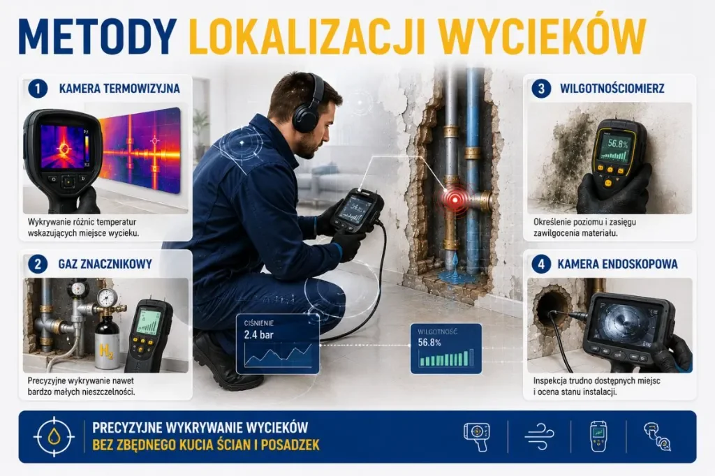metody lokalizacji wycieków